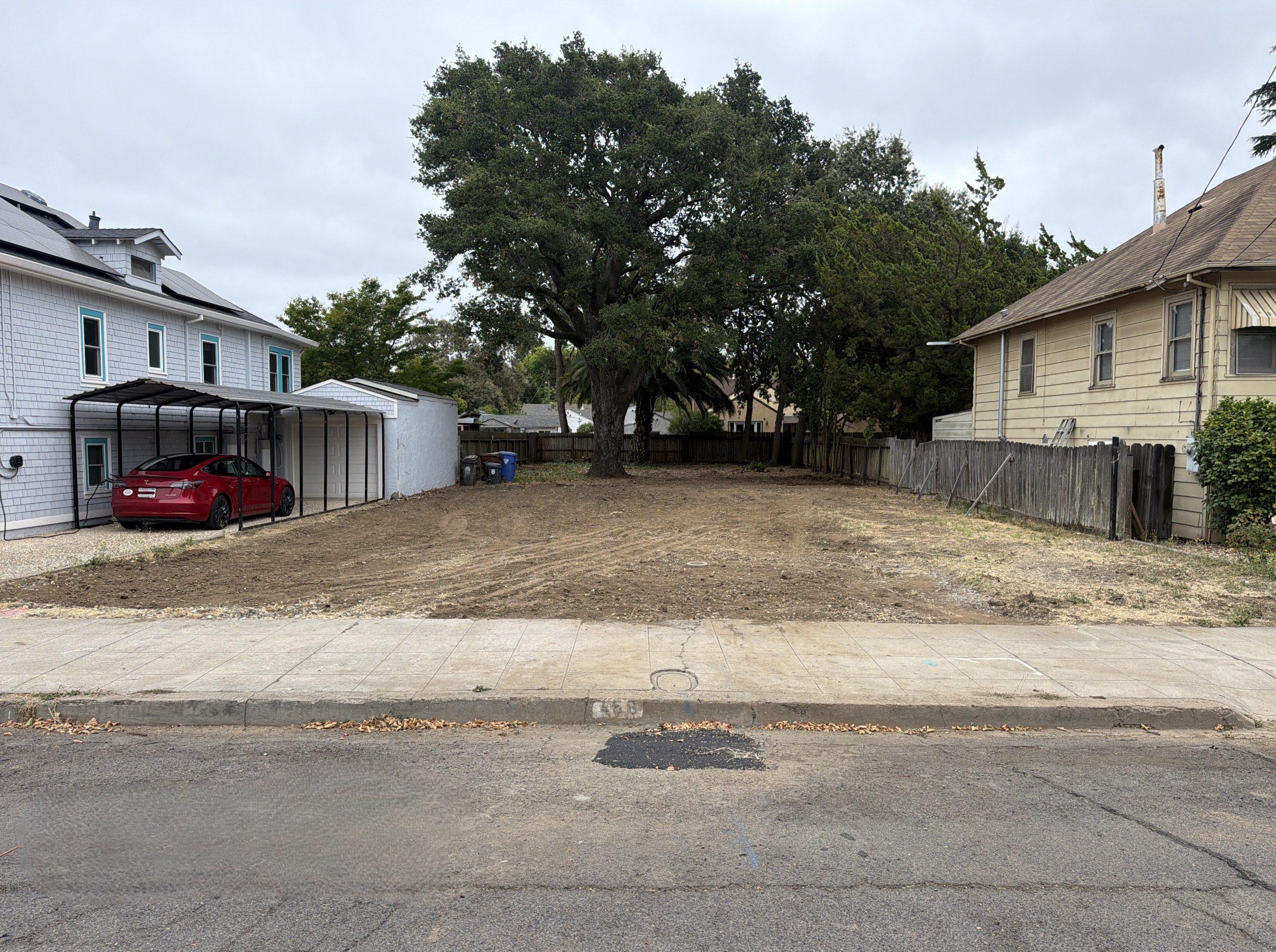 image of 456 Seymour St. Napa, CA shown after residence has been demolished